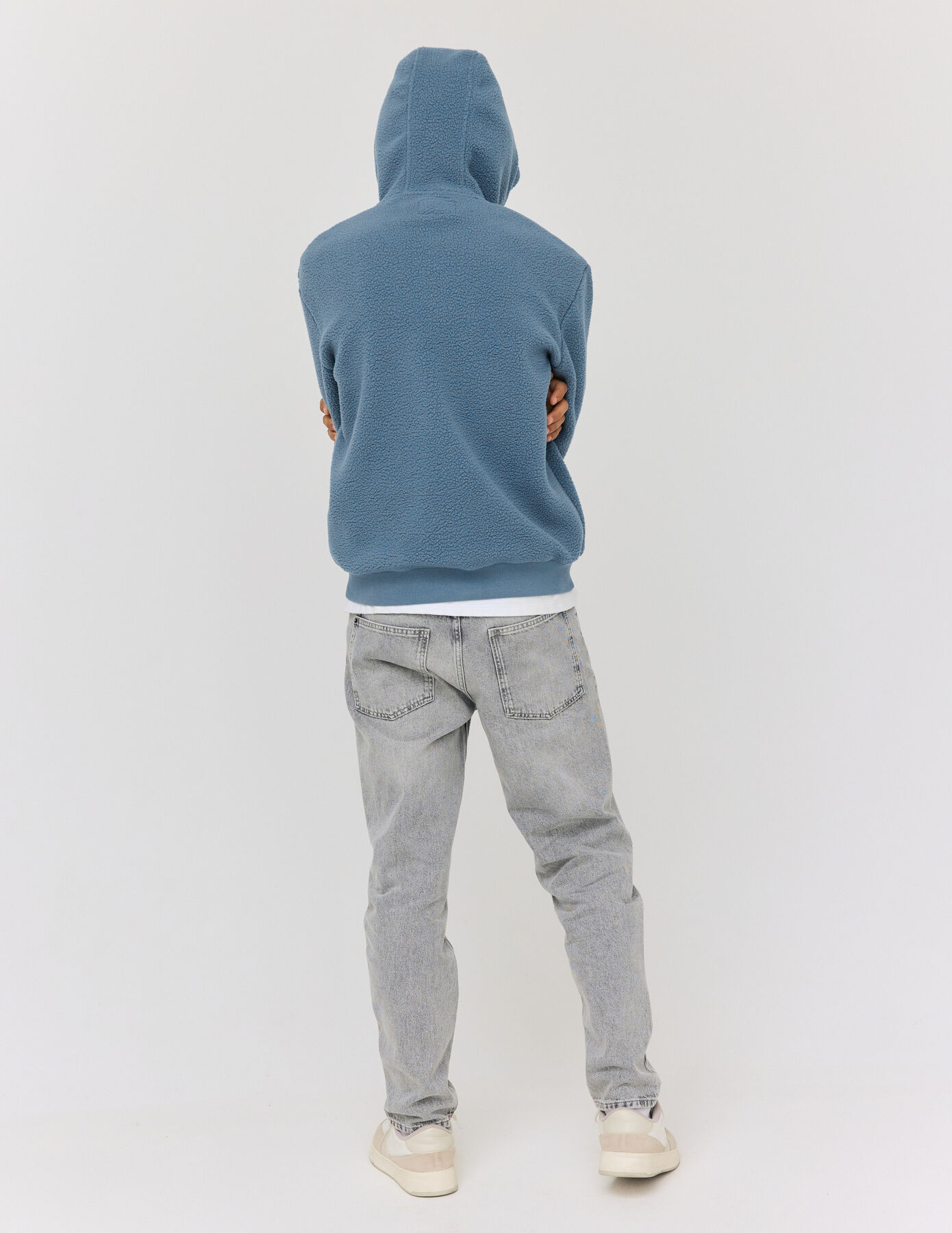 Sweat sherpa à capuche