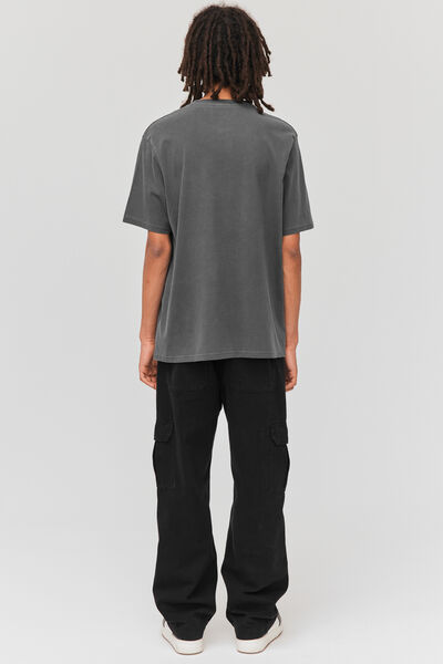 T-shirt délavé brodé