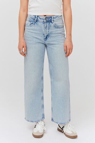 Jean wide leg cropped
