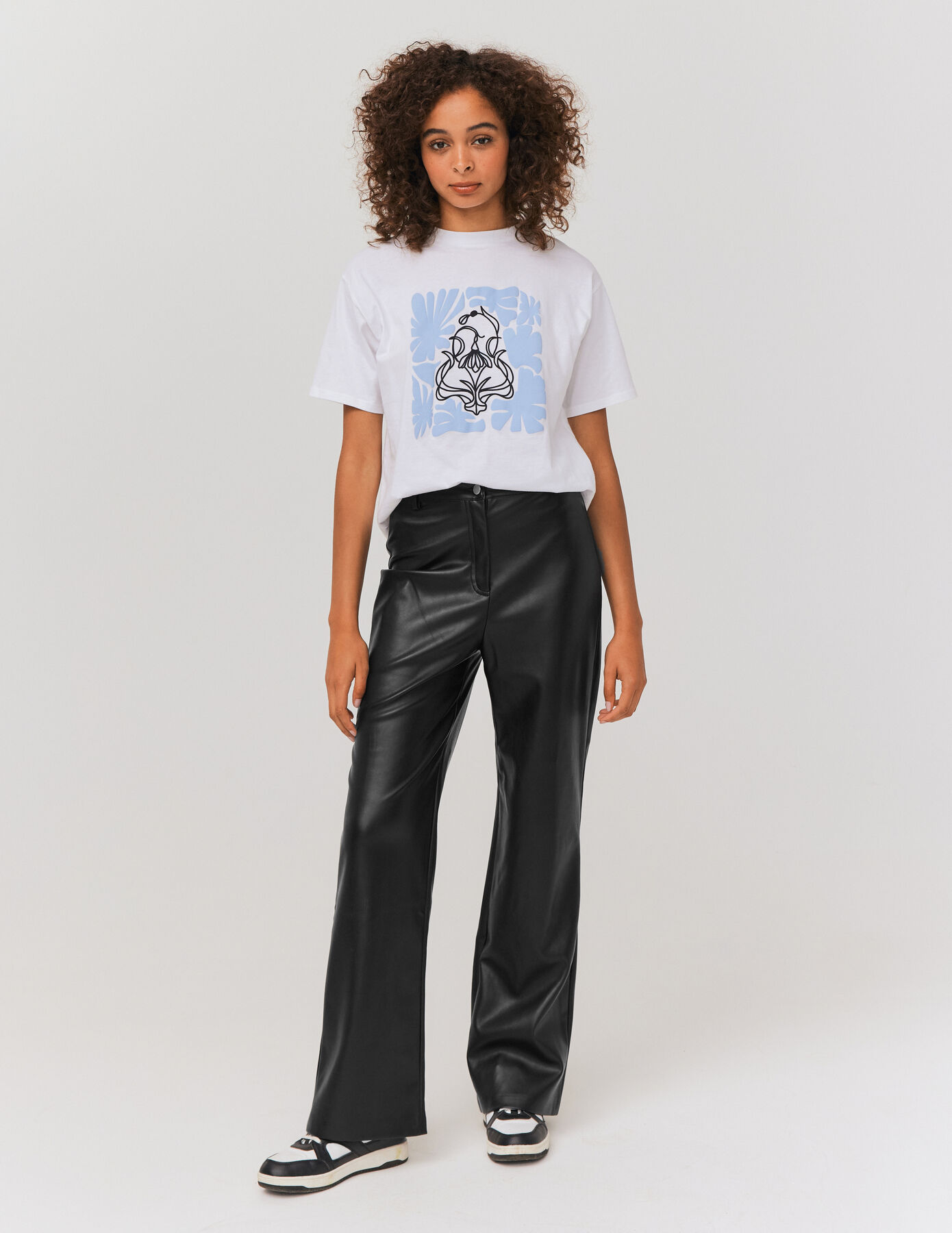 Pantalon en tissu enduit