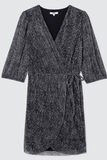 Robe plissée imprimée