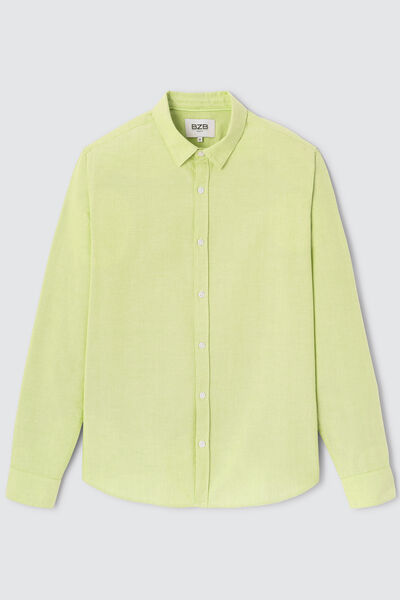 Chemise unie coupe droite