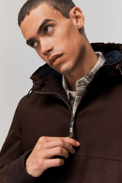 Blouson chaud uni canvas