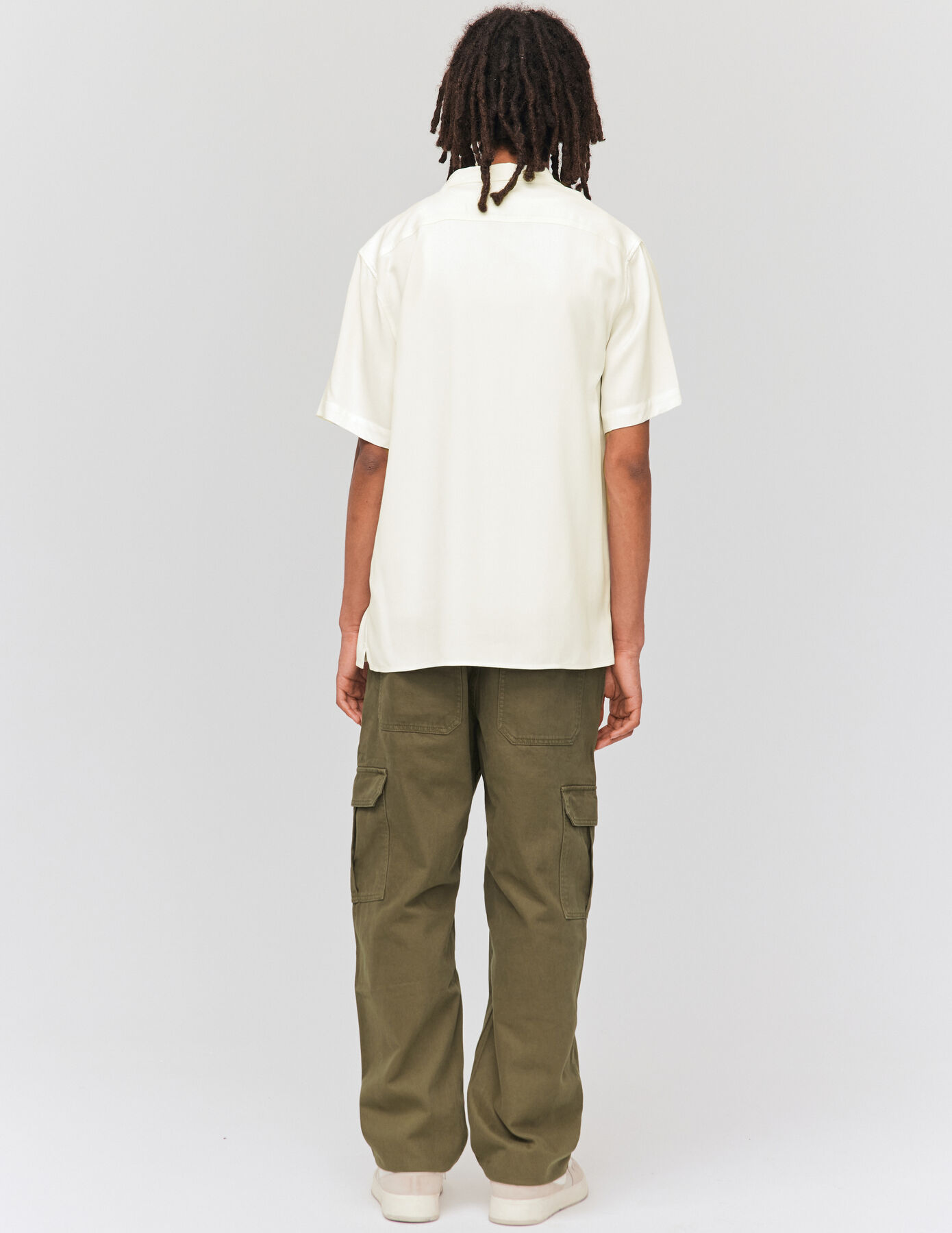 Chemise manches courtes brodée poitrine