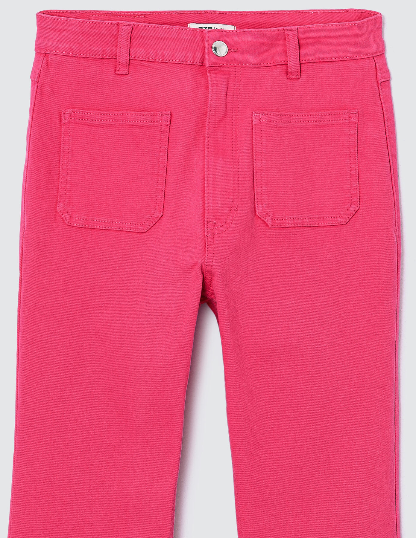 Jean flare couleur cropped