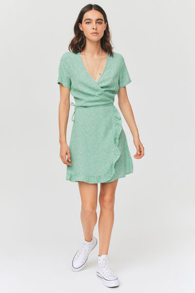 Robe portefeuille imprimée