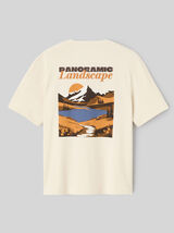 T-shirt imprim&eacute; et brod&eacute;