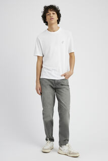 Jean relaxed gris moyen