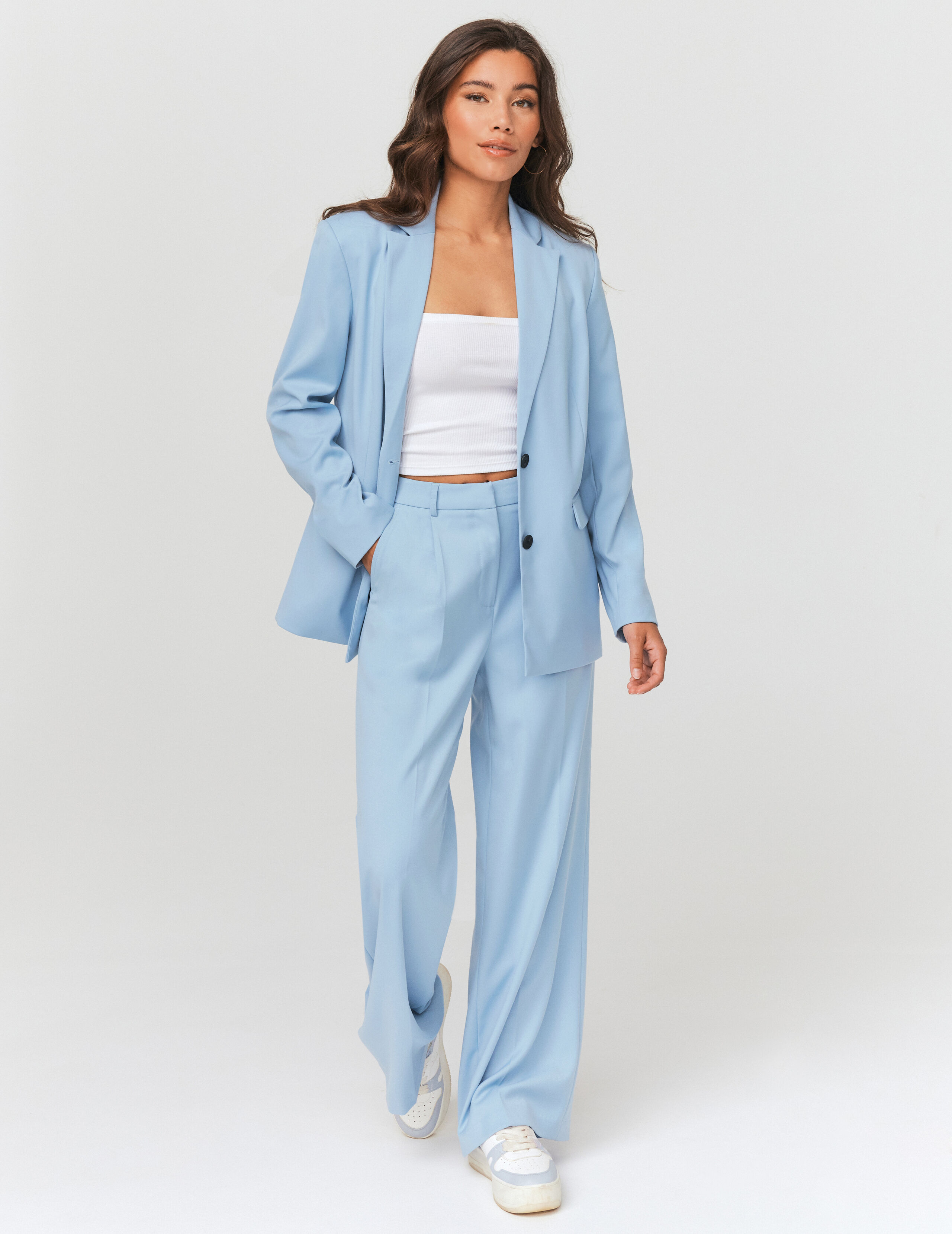 Blazer bleu clair sale femme