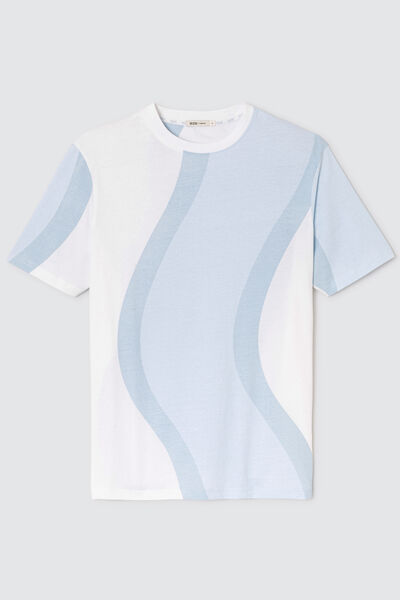 T-shirt imprimé vagues
