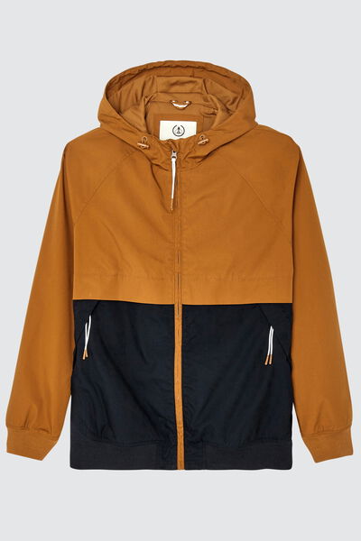 Blouson capuche colorblock