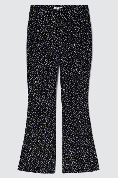Pantalon fluide flare imprimé