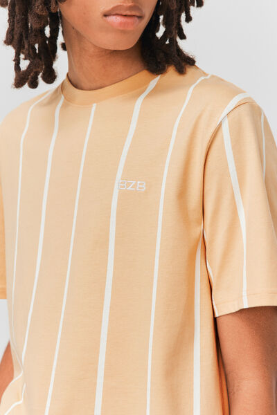 T-shirt rayures contrastées