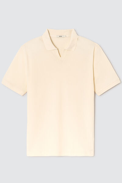 Polo matière fantaisie