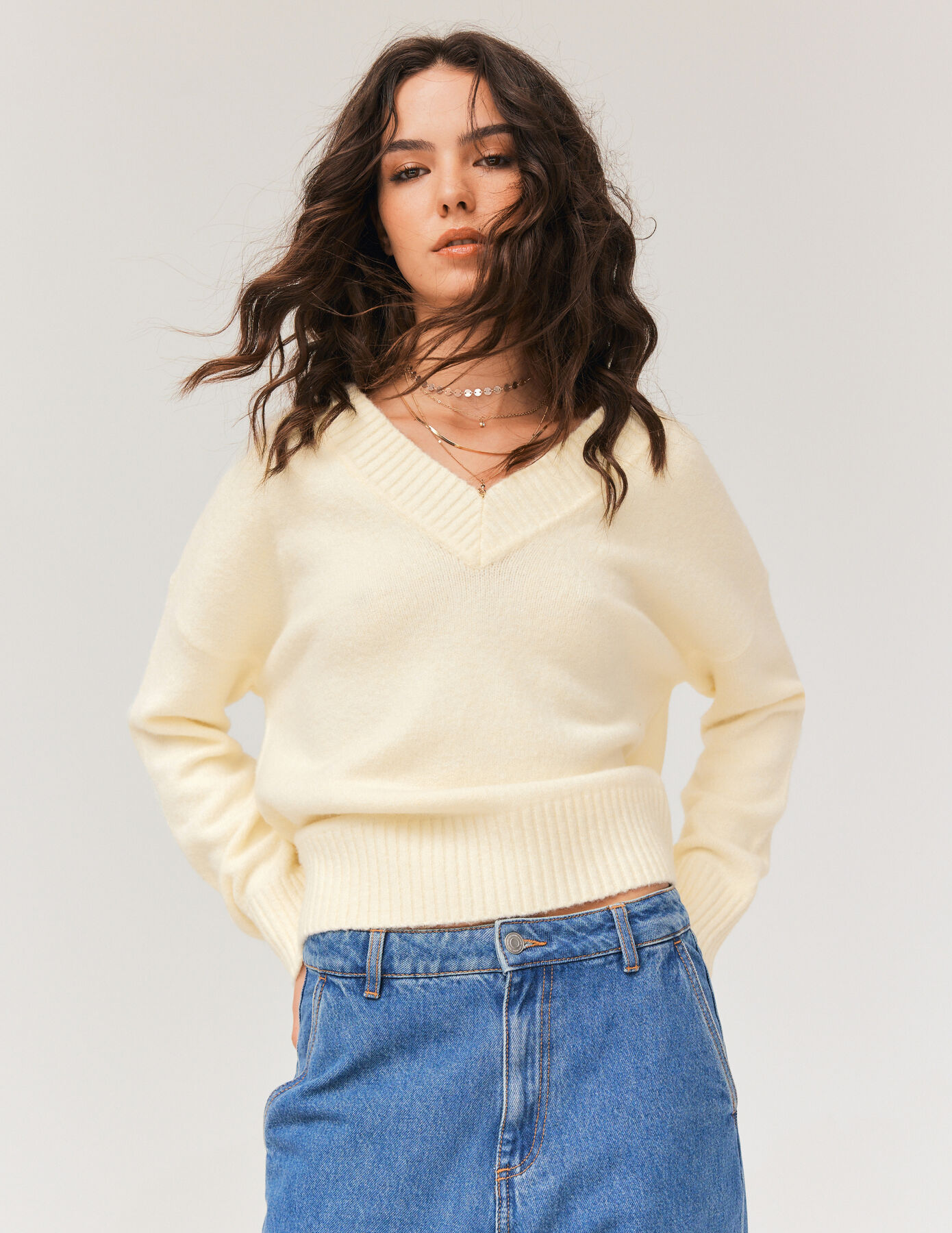 Pull oversize col V