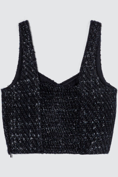 Top corset en tweed