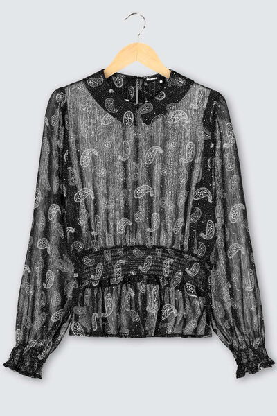 Blouse Transparente Imprimée Polyester recyclé