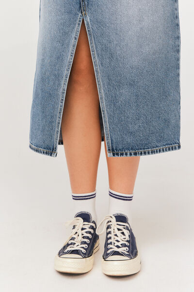 Jupe midi en jean