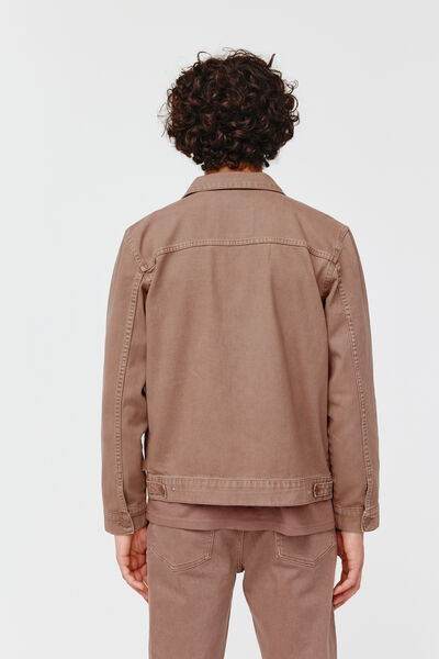 Veste en jean de couleur
