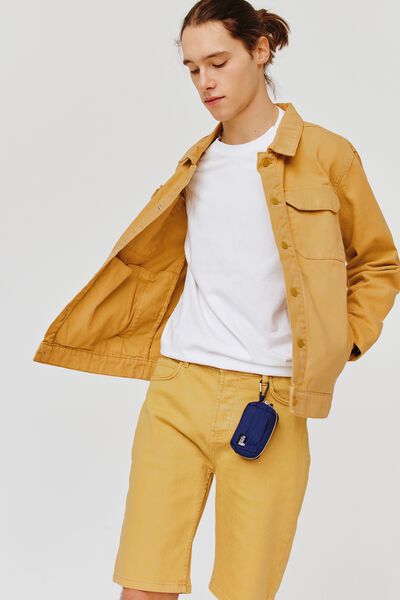 Veste en jean de couleur