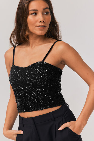 Top à sequins