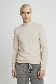 Pull col roulé