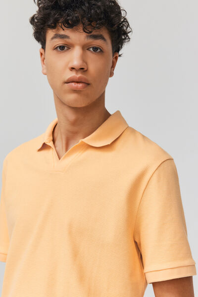 Polo matière fantaisie