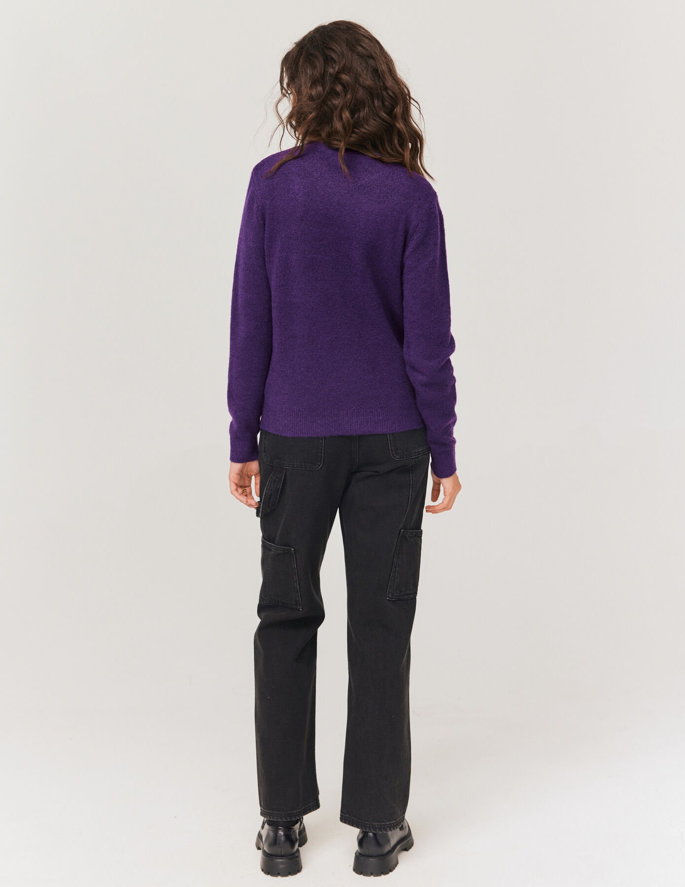 Pull col rond uni