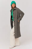 Manteau en laine à carreaux