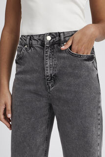 Jean straight taille haute