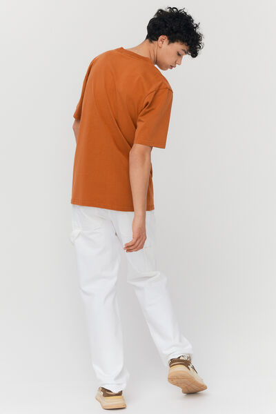 T-shirt message brodé