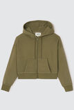 Sweat court zippé à capuche