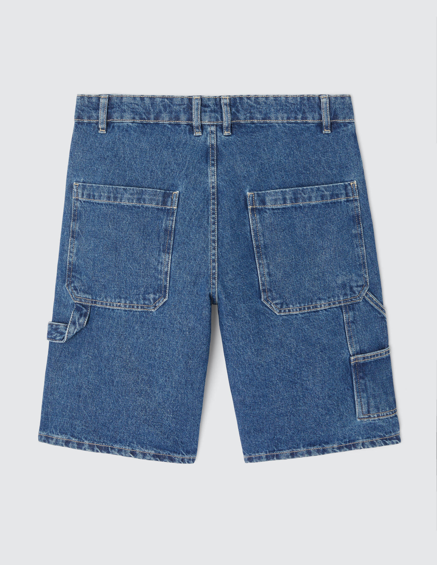 Bermuda denim charpentier