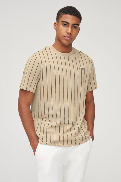 T-shirt rayures baseball