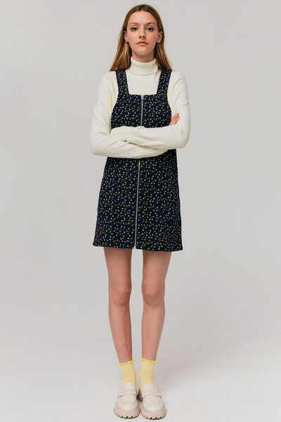 Robe salopette imprimée