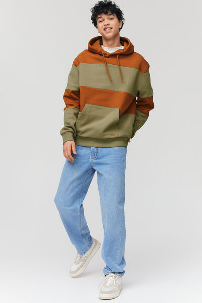 Sweatshirt maxi rayures
