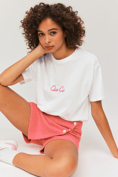 T-shirt brodé Que Calor
