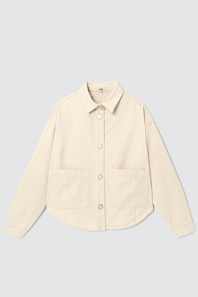 Veste en jean boutons dorés