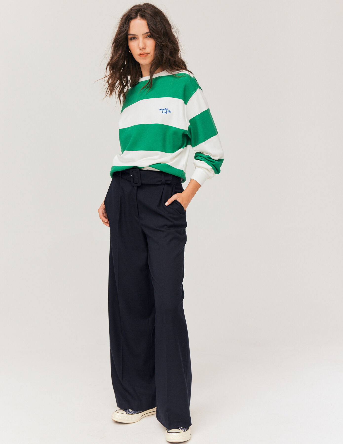 Pantalon à ceinture