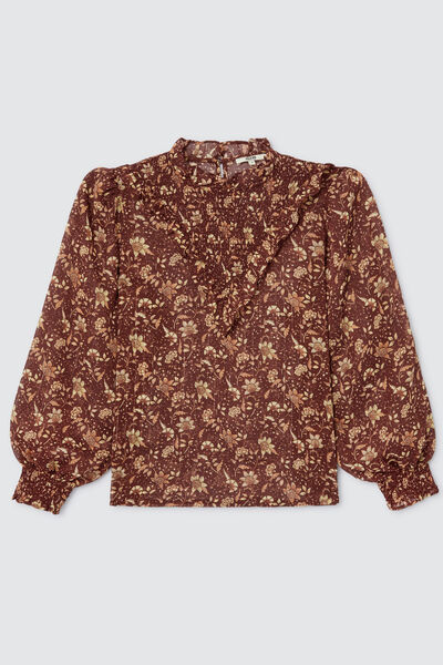Blouse voile imprimée