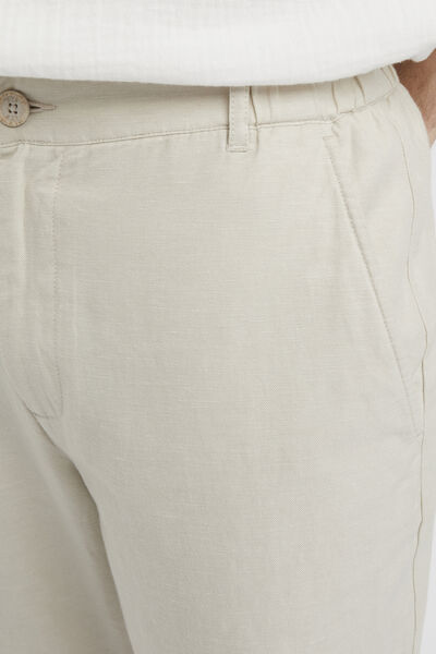 Pantalon coton lin
