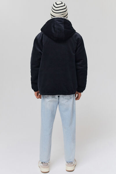 Blouson à capuche en velours