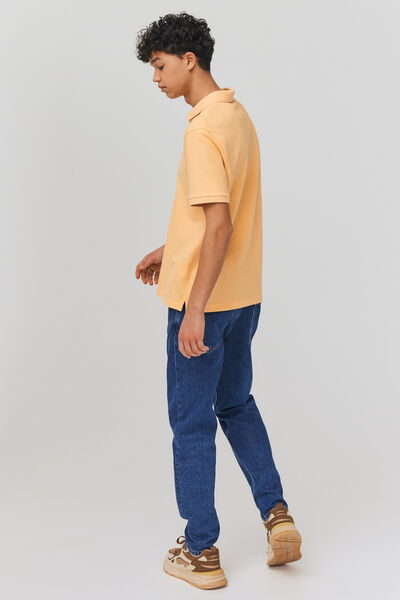 Polo matière fantaisie