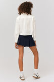 Chemise cropped unie