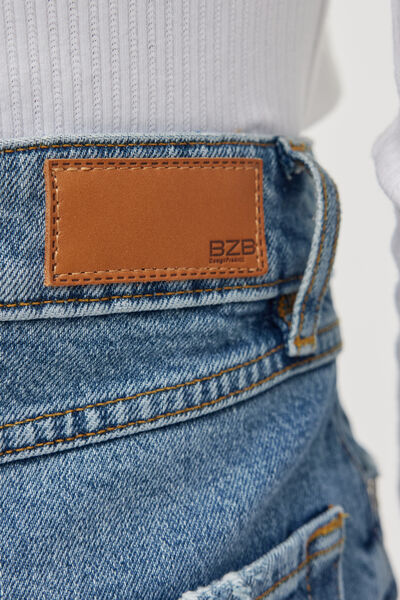 Jean mom taille haute