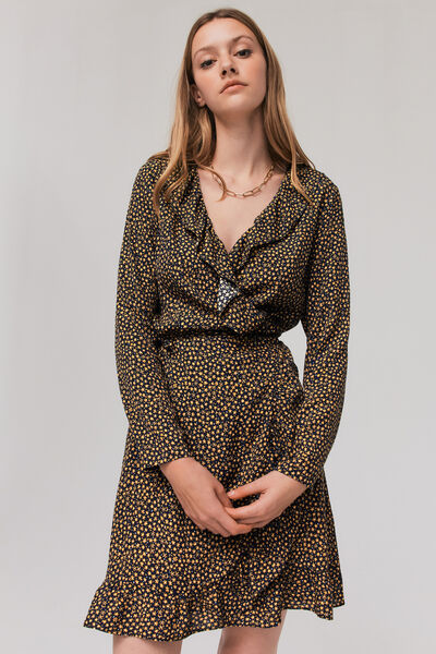 Robe portefeuille imprimée
