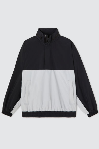 Blouson pop over bicolore