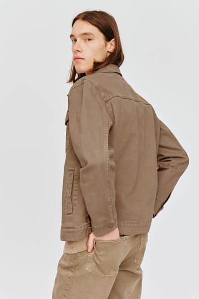 Veste en jean de couleur