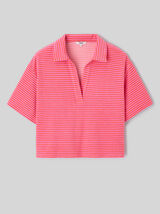 Polo ray&eacute; en &eacute;ponge