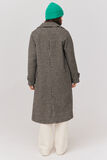 Manteau en laine à carreaux